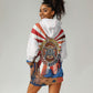 Bass Reeves Black Cowboy Legend Hoodie Dress Retro Comic Pop Art Sunburst Western US Marshal Badge