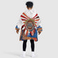 Bass Reeves Black Cowboy Legend Kid Wearable Blanket Hoodie Retro Comic Pop Art Sunburst Western US Marshal Badge