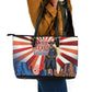 Bass Reeves Black Cowboy Legend Leather Tote Bag Retro Comic Pop Art Sunburst Western US Marshal Badge