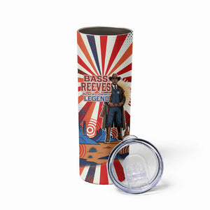 Bass Reeves Black Cowboy Legend Skinny Tumbler Retro Comic Pop Art Sunburst Western US Marshal Badge