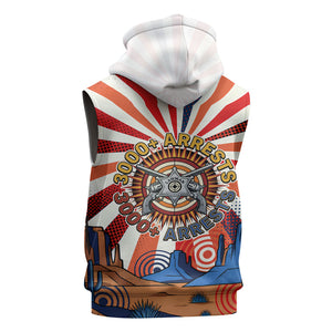 Bass Reeves Black Cowboy Legend Sleeveless Zip Hoodie Retro Comic Pop Art Sunburst Western US Marshal Badge