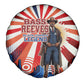 Bass Reeves Black Cowboy Legend Spare Tire Cover Retro Comic Pop Art Sunburst Western US Marshal Badge