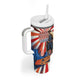 Bass Reeves Black Cowboy Legend Tumbler With Handle Retro Comic Pop Art Sunburst Western US Marshal Badge