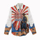 Bass Reeves Black Cowboy Legend Women Casual Shirt Retro Comic Pop Art Sunburst Western US Marshal Badge