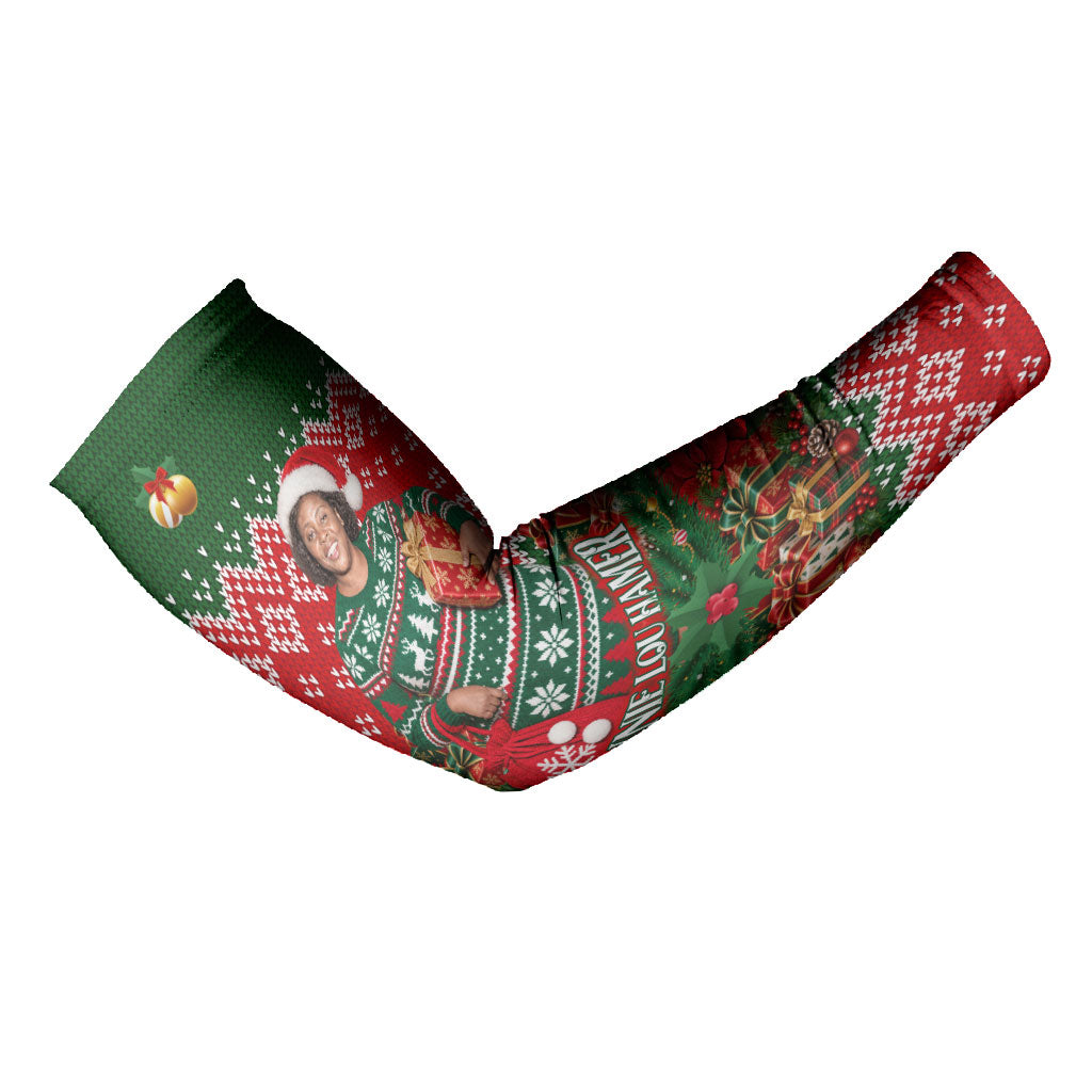 Fannie Lou Hamer Christmas Arm Sleeves Retro Ugly Christmas Pattern Civil Rights Activist