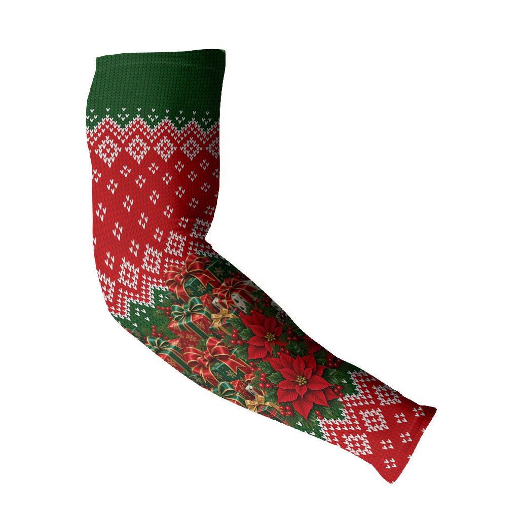 Fannie Lou Hamer Christmas Arm Sleeves Retro Ugly Christmas Pattern Civil Rights Activist