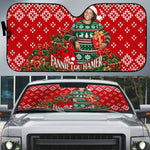 Fannie Lou Hamer Christmas Auto Sun Shade Retro Ugly Christmas Pattern Civil Rights Activist