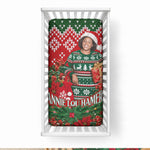 Fannie Lou Hamer Christmas Baby Bed Cover Retro Ugly Christmas Pattern Civil Rights Activist