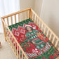 Fannie Lou Hamer Christmas Baby Bed Cover Retro Ugly Christmas Pattern Civil Rights Activist
