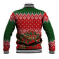 Fannie Lou Hamer Christmas Baseball Jacket Retro Ugly Christmas Pattern Civil Rights Activist