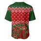 Fannie Lou Hamer Christmas Baseball Jersey Retro Ugly Christmas Pattern Civil Rights Activist