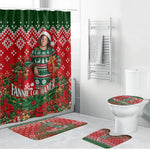 Fannie Lou Hamer Christmas Bathroom Set Retro Ugly Christmas Pattern Civil Rights Activist