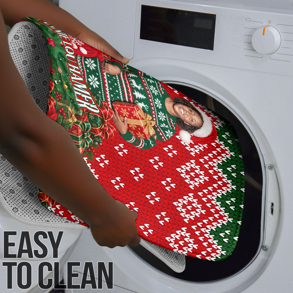 Fannie Lou Hamer Christmas Bathroom Set Retro Ugly Christmas Pattern Civil Rights Activist