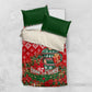 Fannie Lou Hamer Christmas Bedding Set Retro Ugly Christmas Pattern Civil Rights Activist