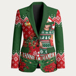 Fannie Lou Hamer Christmas Blazer Retro Ugly Christmas Pattern Civil Rights Activist