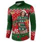 Fannie Lou Hamer Christmas Button Sweatshirt Retro Ugly Christmas Pattern Civil Rights Activist