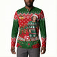 Fannie Lou Hamer Christmas Button Sweatshirt Retro Ugly Christmas Pattern Civil Rights Activist