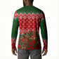 Fannie Lou Hamer Christmas Button Sweatshirt Retro Ugly Christmas Pattern Civil Rights Activist