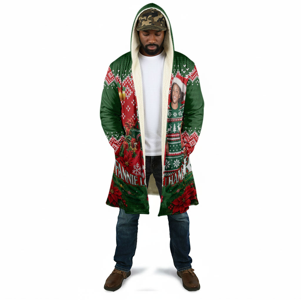 Fannie Lou Hamer Christmas Cloak Retro Ugly Christmas Pattern Civil Rights Activist