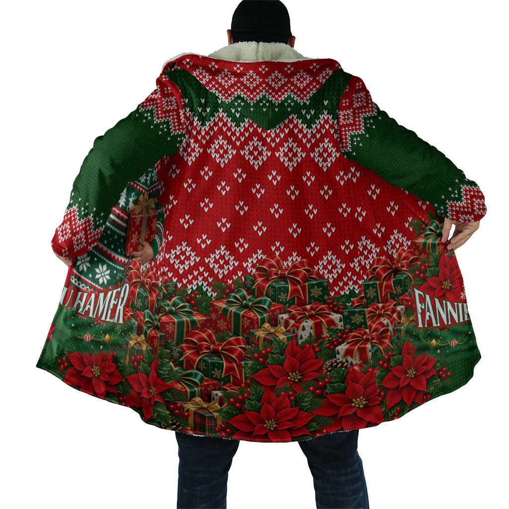 Fannie Lou Hamer Christmas Cloak Retro Ugly Christmas Pattern Civil Rights Activist
