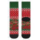 Fannie Lou Hamer Christmas Crew Socks Retro Ugly Christmas Pattern Civil Rights Activist