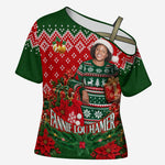Fannie Lou Hamer Christmas Cross Shoulder Shirt Retro Ugly Christmas Pattern Civil Rights Activist