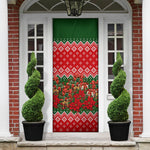 Fannie Lou Hamer Christmas Door Cover Retro Ugly Christmas Pattern Civil Rights Activist