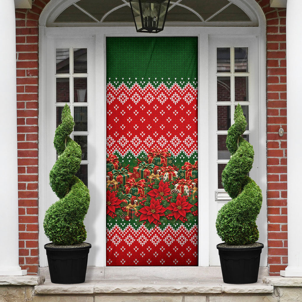 Fannie Lou Hamer Christmas Door Cover Retro Ugly Christmas Pattern Civil Rights Activist