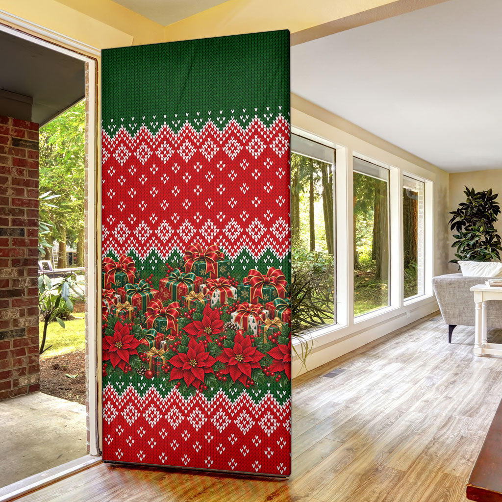 Fannie Lou Hamer Christmas Door Cover Retro Ugly Christmas Pattern Civil Rights Activist