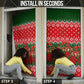 Fannie Lou Hamer Christmas Door Cover Retro Ugly Christmas Pattern Civil Rights Activist