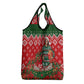 Fannie Lou Hamer Christmas Grocery Bag Retro Ugly Christmas Pattern Civil Rights Activist