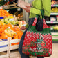 Fannie Lou Hamer Christmas Grocery Bag Retro Ugly Christmas Pattern Civil Rights Activist