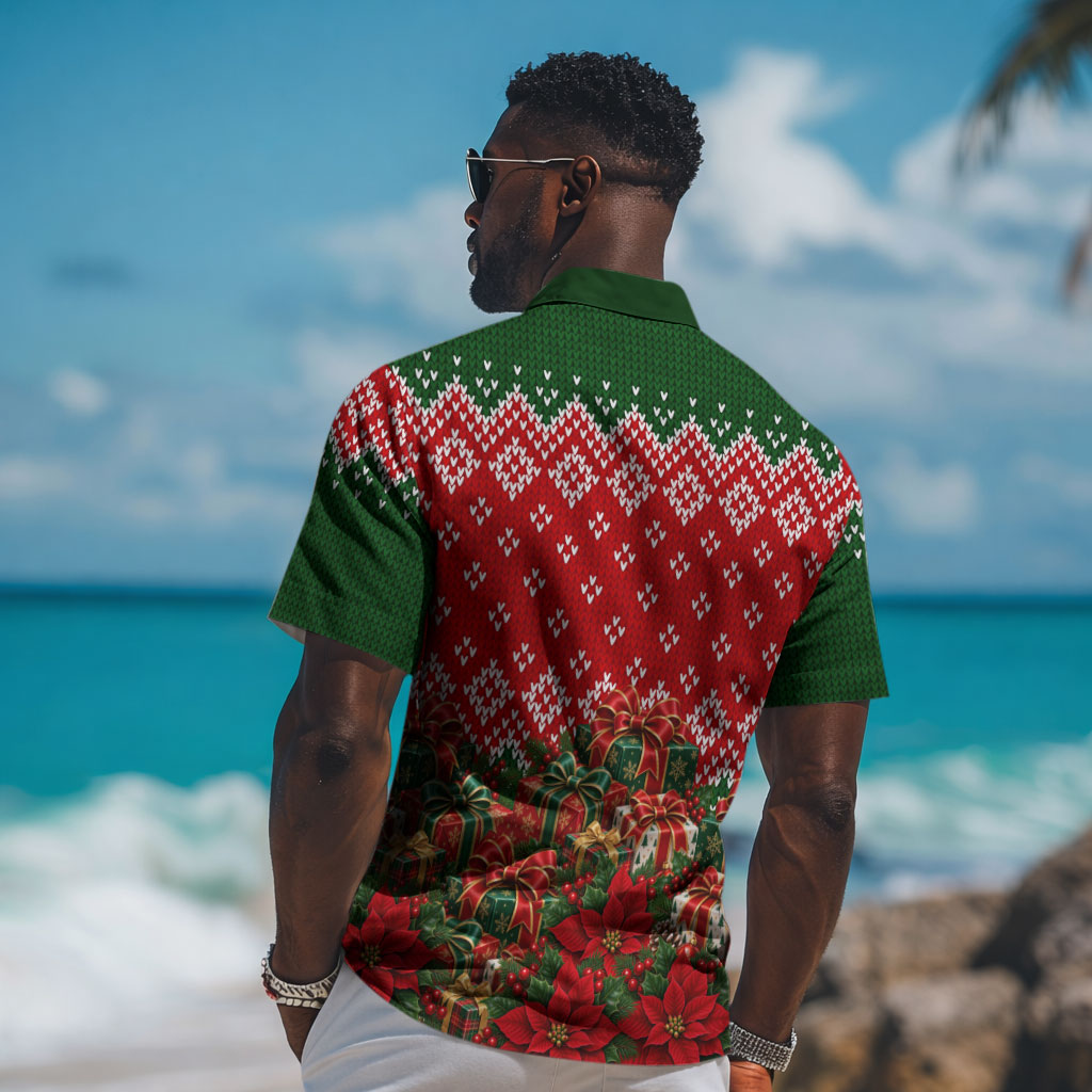 Fannie Lou Hamer Christmas Hawaiian Shirt Retro Ugly Christmas Pattern Civil Rights Activist