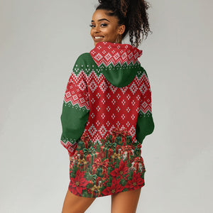 Fannie Lou Hamer Christmas Hoodie Dress Retro Ugly Christmas Pattern Civil Rights Activist
