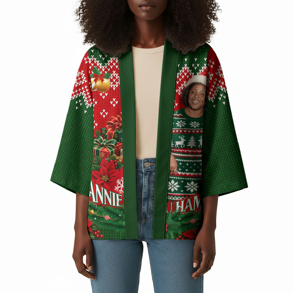 Fannie Lou Hamer Christmas Kimono Retro Ugly Christmas Pattern Civil Rights Activist