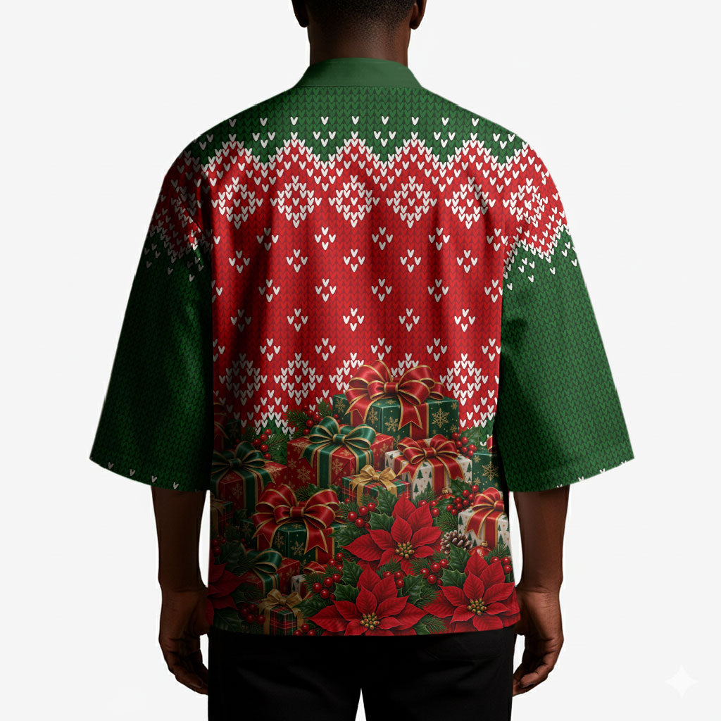 Fannie Lou Hamer Christmas Kimono Retro Ugly Christmas Pattern Civil Rights Activist
