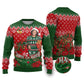 Fannie Lou Hamer Christmas Ugly Christmas Sweater Retro Ugly Christmas Pattern Civil Rights Activist