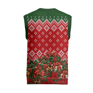 Fannie Lou Hamer Christmas Knitted V-Neck Vest Retro Ugly Christmas Pattern Civil Rights Activist