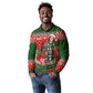 Fannie Lou Hamer Christmas Long Sleeve Polo Shirt Retro Ugly Christmas Pattern Civil Rights Activist
