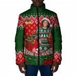 Fannie Lou Hamer Christmas Padded Jacket Retro Ugly Christmas Pattern Civil Rights Activist