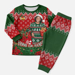 Fannie Lou Hamer Christmas Pajama Set Retro Ugly Christmas Pattern Civil Rights Activist