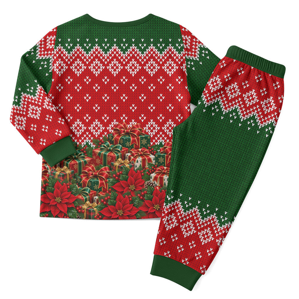 Fannie Lou Hamer Christmas Pajama Set Retro Ugly Christmas Pattern Civil Rights Activist