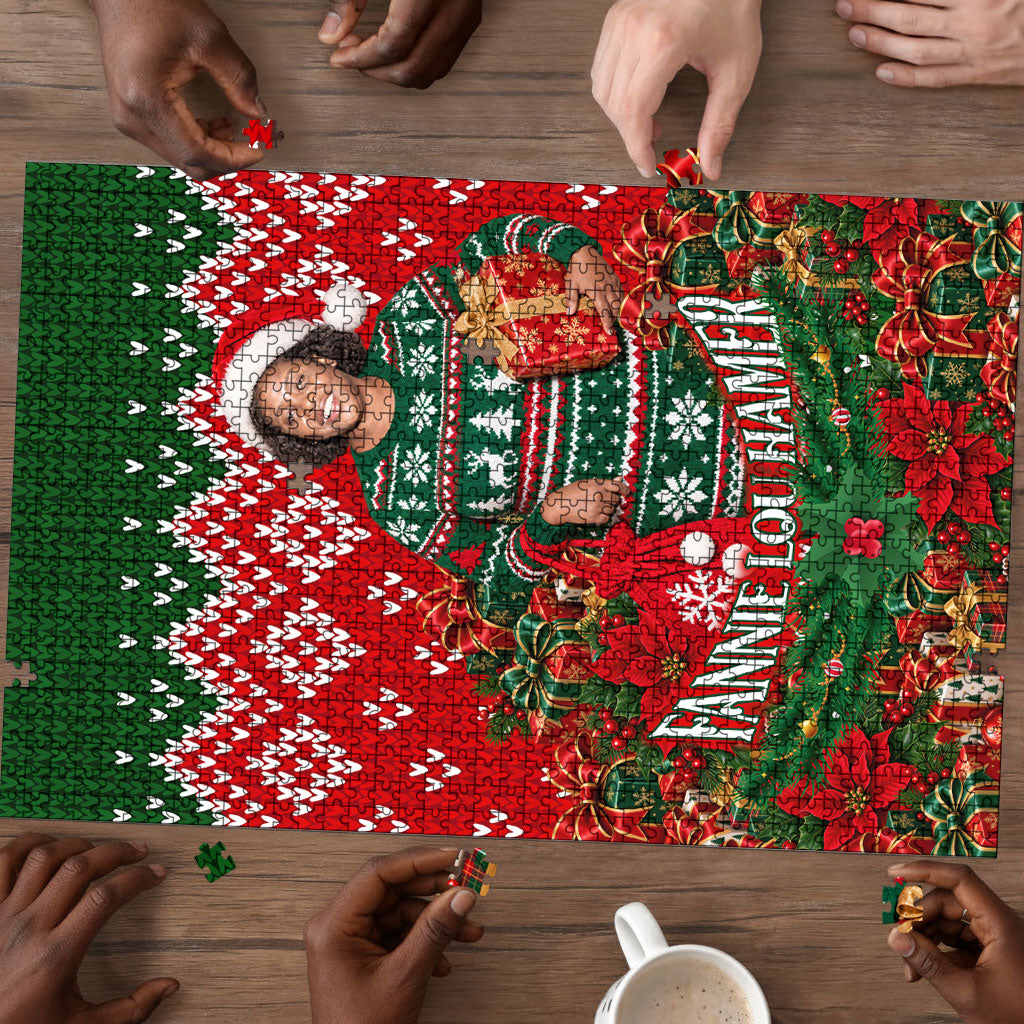 Fannie Lou Hamer Christmas Puzzle Retro Ugly Christmas Pattern Civil Rights Activist