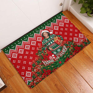 Fannie Lou Hamer Christmas Rubber Doormat Retro Ugly Christmas Pattern Civil Rights Activist