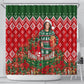 Fannie Lou Hamer Christmas Shower Curtain Retro Ugly Christmas Pattern Civil Rights Activist