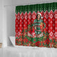 Fannie Lou Hamer Christmas Shower Curtain Retro Ugly Christmas Pattern Civil Rights Activist