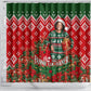 Fannie Lou Hamer Christmas Shower Curtain Retro Ugly Christmas Pattern Civil Rights Activist