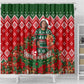 Fannie Lou Hamer Christmas Shower Curtain Retro Ugly Christmas Pattern Civil Rights Activist