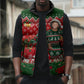 Fannie Lou Hamer Christmas Sleeveless Puffer Jacket Retro Ugly Christmas Pattern Civil Rights Activist
