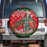 Fannie Lou Hamer Christmas Spare Tire Cover Retro Ugly Christmas Pattern Civil Rights Activist
